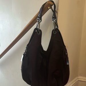 Dark wine saddle bag
